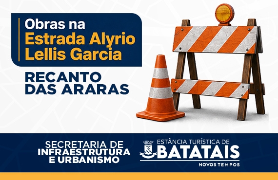Obras avançam no Recanto das Araras / Fique atento a alterações no trânsito