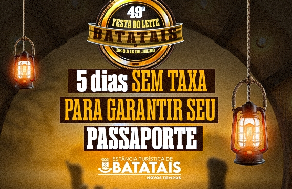 Festa do Leite promove 5 dias de vendas sem taxas para compra de passaportes
