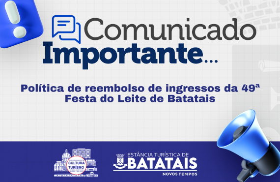 Política de reembolso de ingressos da 49ª Festa do Leite de Batatais