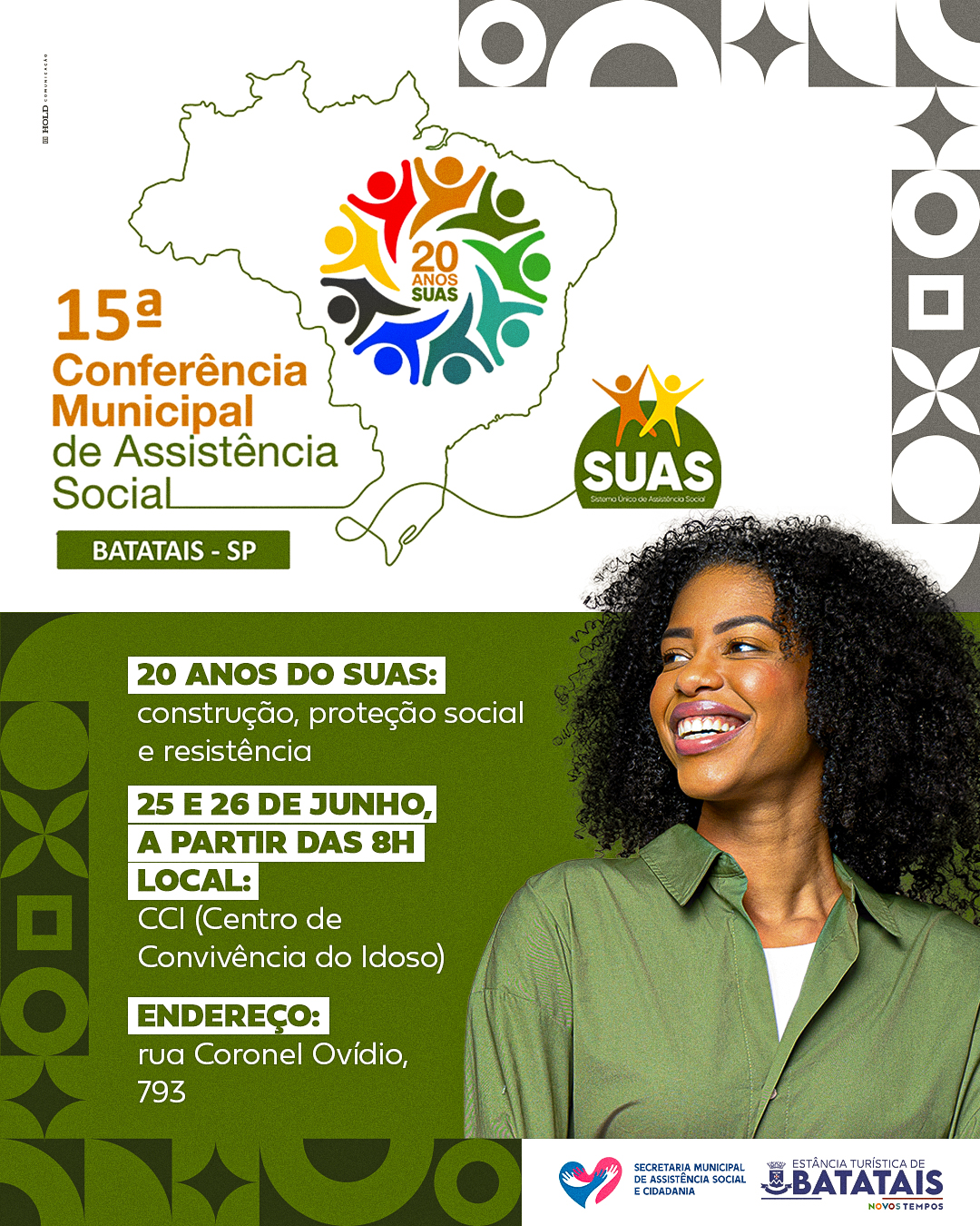 Post • 1080x1350px • Batatais • 5744 • Conferência Assistência Social