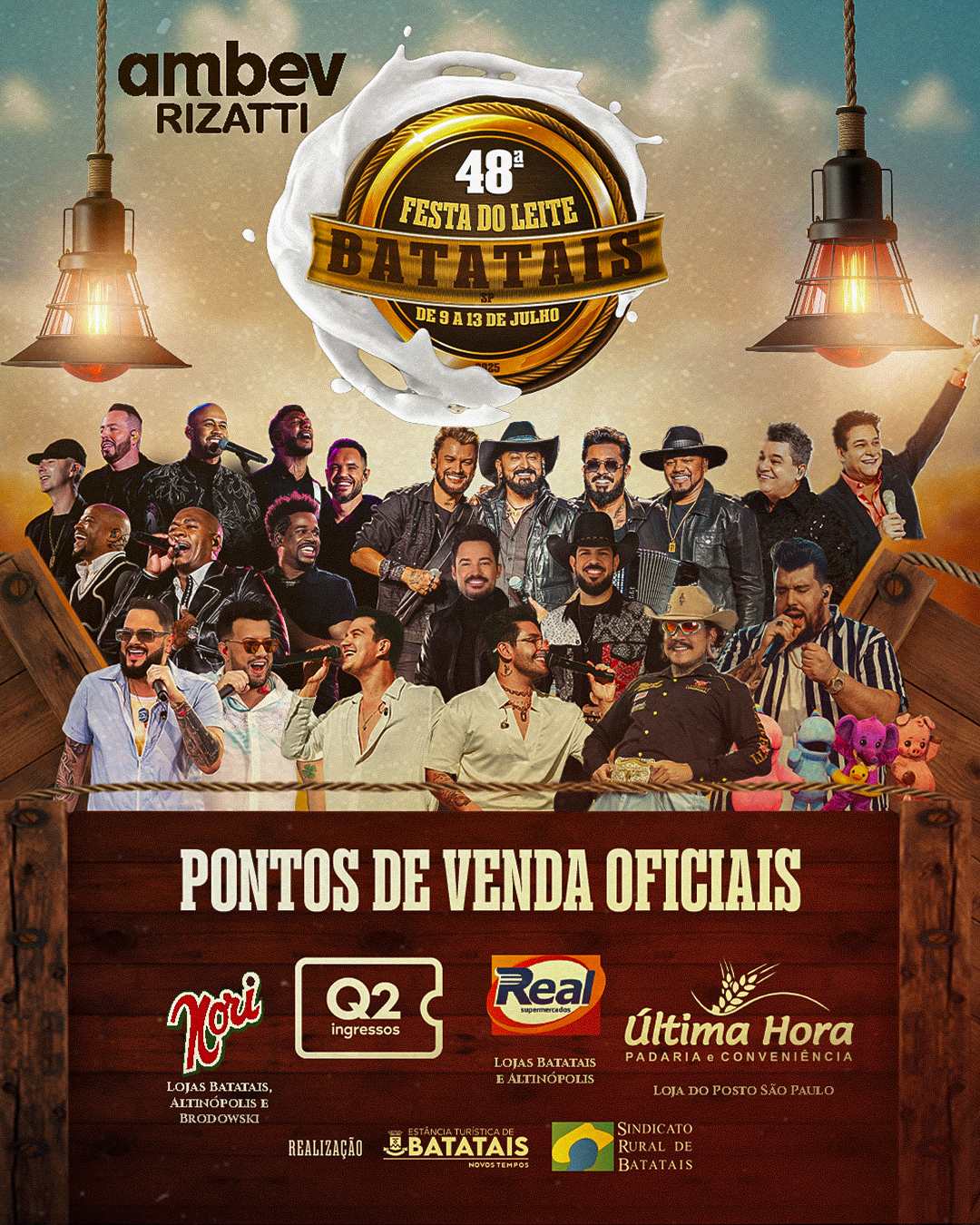 Post PDVs • 1080x1350 • Batatais • 5710 • Festa do Leite Junho