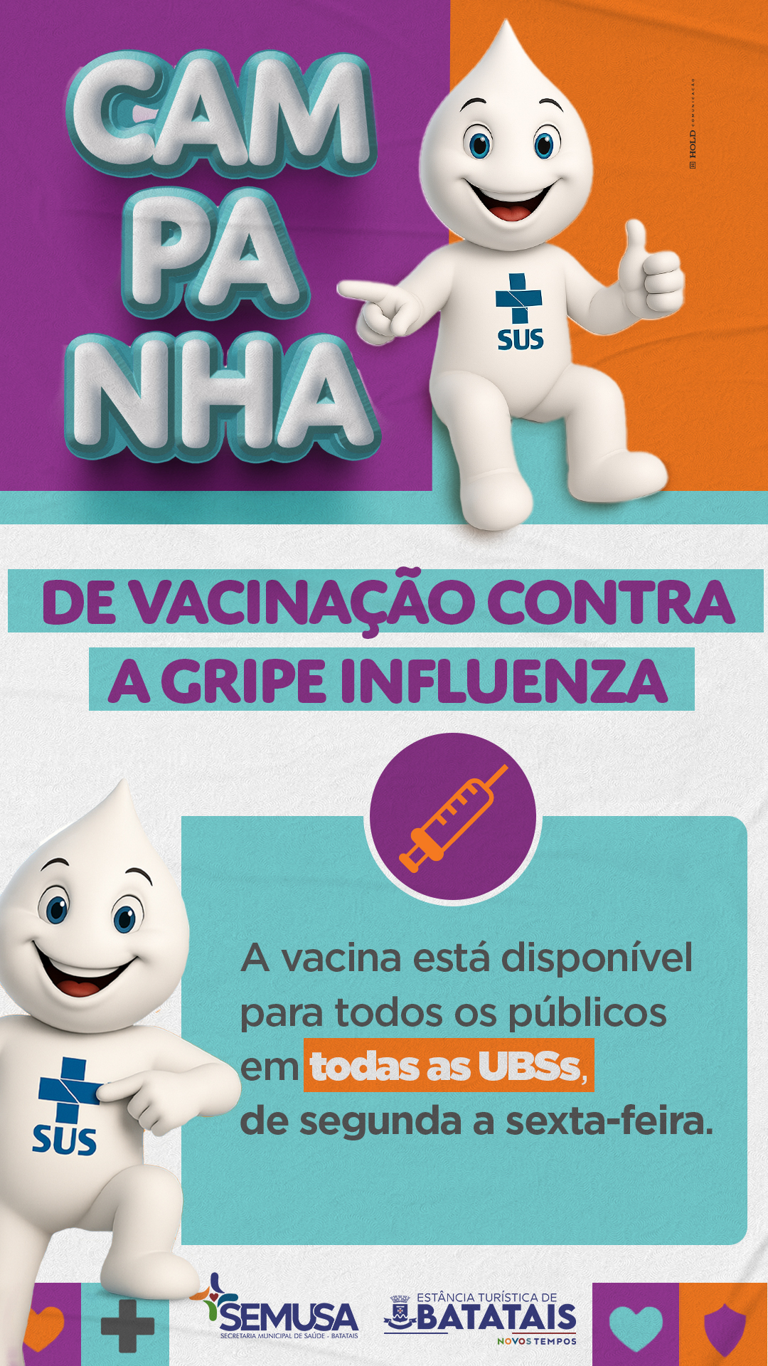 Story • 1080x1920px • Batatais • 6307 • Dia de Vacinação Influenza.jpg